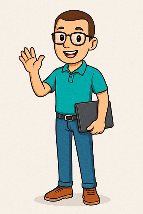 Cartoon image of Nigel Galbraith